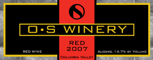 O and S Winery 2007 Red