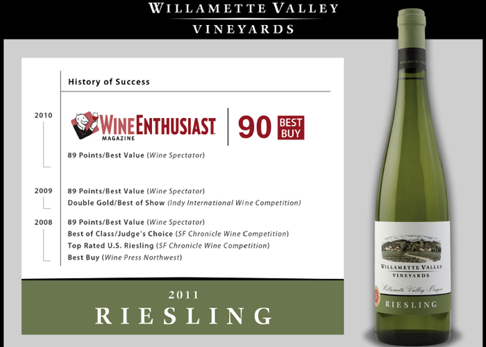 Willamette Valley Vineyards Riesling 2011