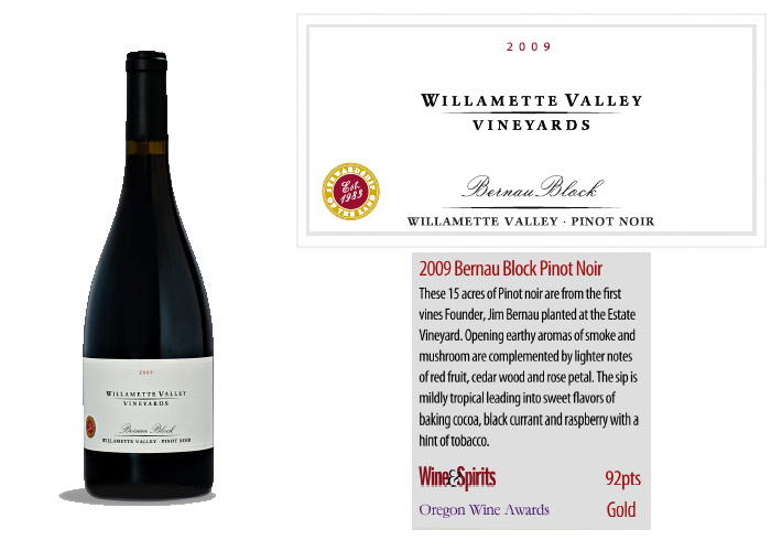 Willamette Valley Vineyards Willamette Valley Bernau Block Point Noir 09