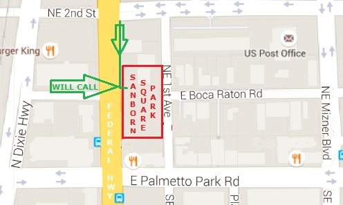 Boca Raton Wine and Food Festival Location Map